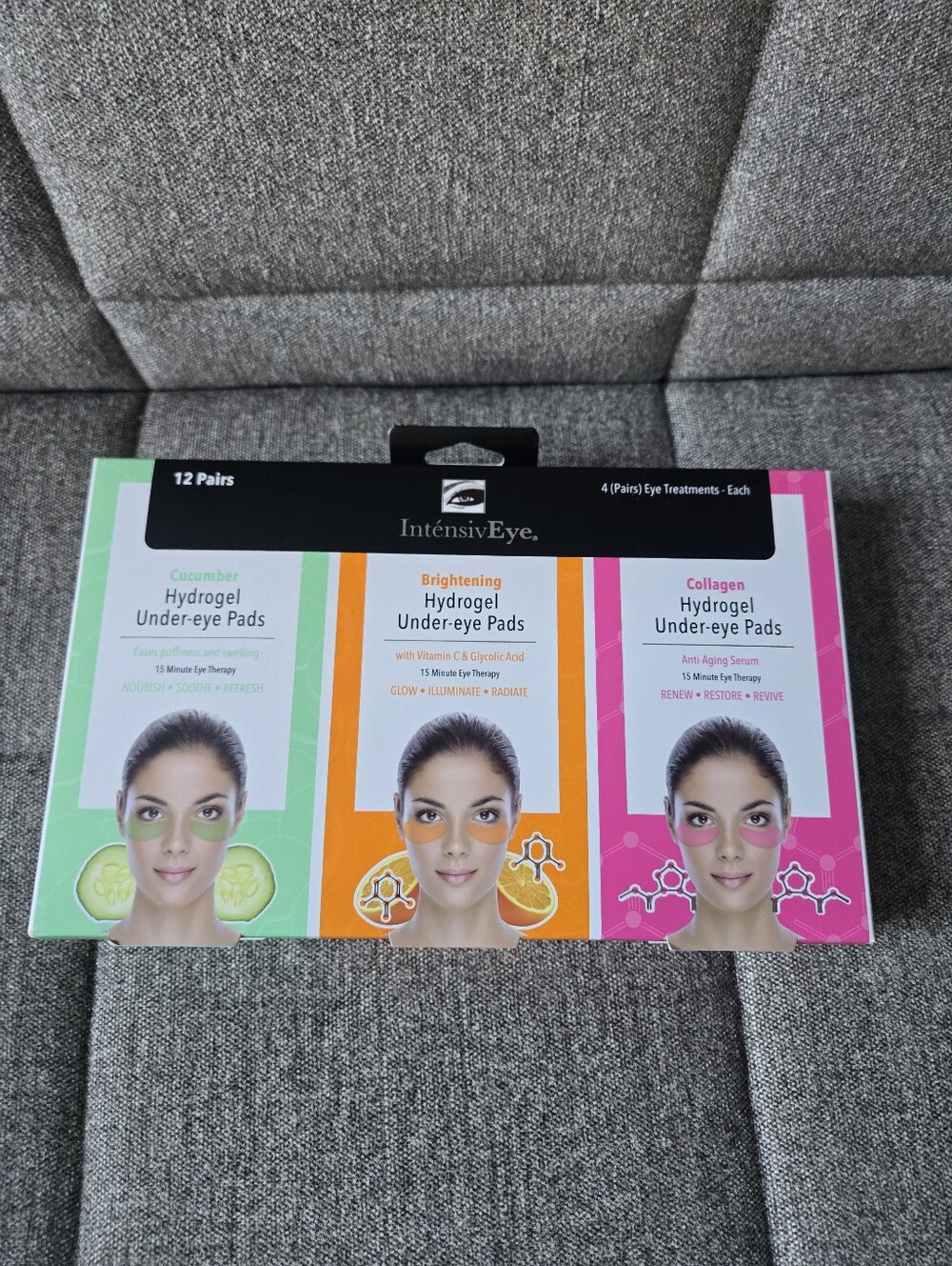 IntensivEye | Hydrogel Under Eye Pads Multi Pack 12 pair Cucumber Brightening